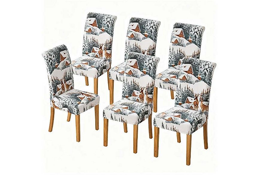 trends for living Stuhlhusse Universal Stretch Stuhlhussen 6er Set Stuhlbez günstig online kaufen