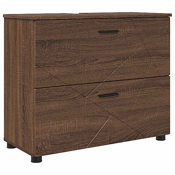 vidaXL Badezimmerspiegelschrank Badezimmer Schrank Braune Eiche günstig online kaufen