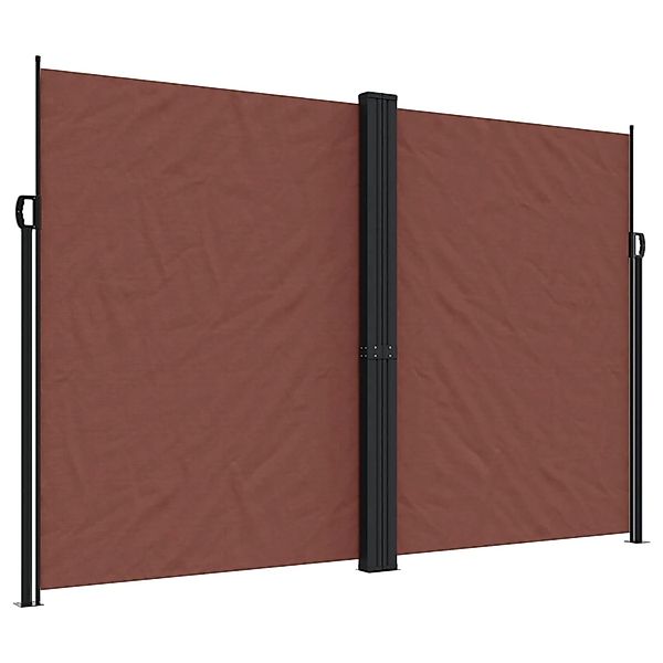 furnicato Seitenmarkise Ausziehbar Braun 220x1200 cm günstig online kaufen
