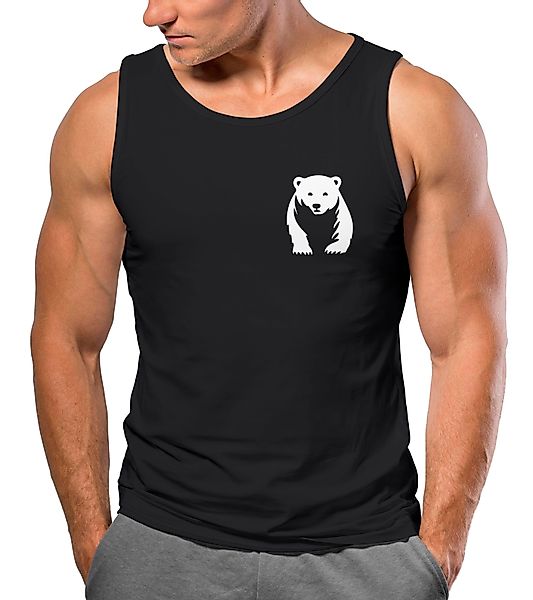 Neverless Tanktop Herren Tank-Top Aufdruck Brustprint günstig online kaufen