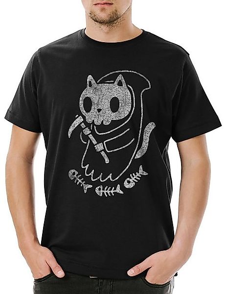 Urban Backwoods Print-Shirt Cat Reaper II Herren T-Shirt Cats Katze Katzen günstig online kaufen