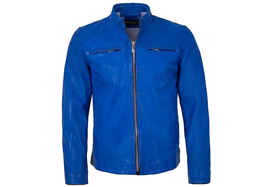 Jilani Lederjacke Kawelo Jilani - Herren Lederjacke Lammnappa blau günstig online kaufen
