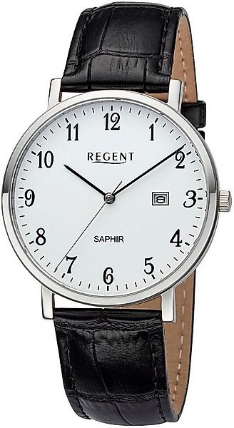 Regent Quarzuhr F1423 - 30244Ss, Armbanduhr, Herrenuhr, Datum, Saphirglas, günstig online kaufen