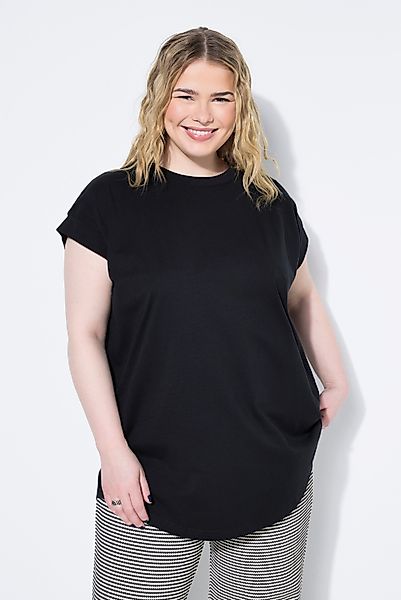Studio Untold T-Shirt T-Shirt gerundeter Saum günstig online kaufen