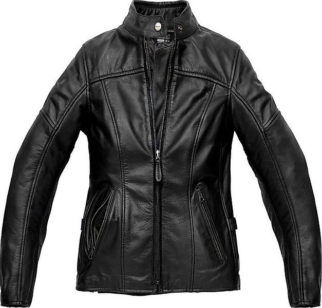 SpiDi Motorradjacke Mack Damen Motorrad Lederjacke herausnehmbares Innenfut günstig online kaufen