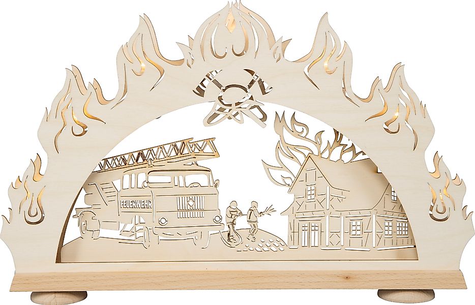 SAICO Original LED Schwibbogen »3D-Lichterbogen, Feuerwehr« Premium LED-Bel günstig online kaufen