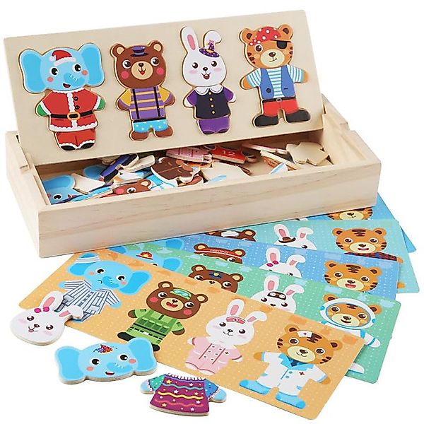 CLTYQ Lernspielzeug Kinder Holzpuzzle, Holz-Puzzle Box, günstig online kaufen