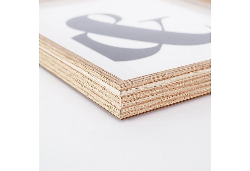 queence Einzelrahmen Poster Holzrahmen - Echtholz Bilderrahmen hellbraun, n günstig online kaufen