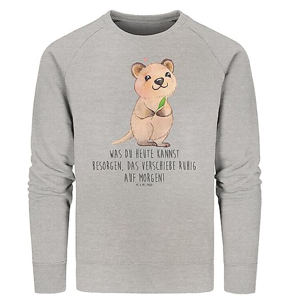 Mr. & Mrs. Panda Longpullover Größe L Quokka Happy - Heather Grey - Geschen günstig online kaufen