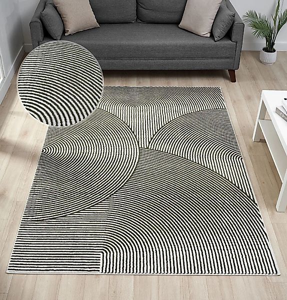 OTTO home Teppich "Bentori, Hoch-Tief-Struktur, Scandi" rechteckig 11 mm Hö günstig online kaufen