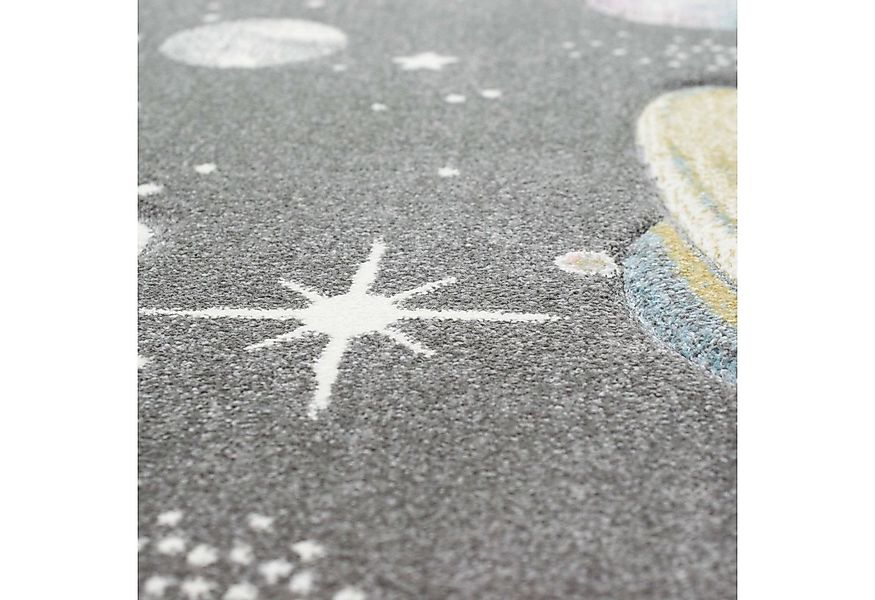 TeppichHome24 Kinderteppich Kinderteppich mit Sternen und Planeten in paste günstig online kaufen