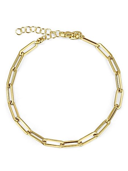 Antares Gold Goldarmband Paperclip-Armband 14K Gold – 18+2 cm, 4 mm, Hellgo günstig online kaufen