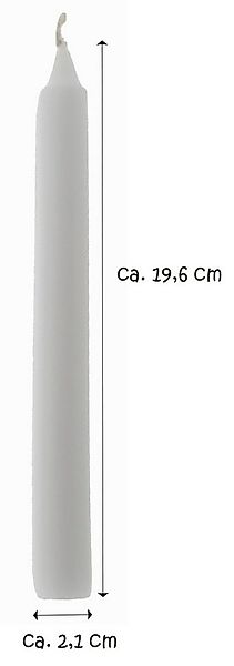 PAPSTAR Tafelkerze 30 Tafelkerzen Durchmesser 2,1 cm, 19 cm weiss (set, 30- günstig online kaufen