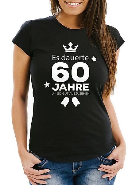 MoonWorks Print-Shirt Damen T-Shirt runder Geburtstag Volljährig Es dauerte günstig online kaufen
