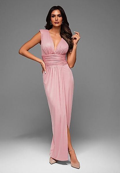 OMBRE Abendkleid Elegantes langes Abendkleid mit tiefem V-Ausschnitt und Be günstig online kaufen