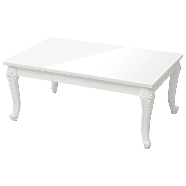 vidaXL Couchtisch Hochglanz-Weiß 100x50x42 cm Holzwerkstoff 358560 günstig online kaufen