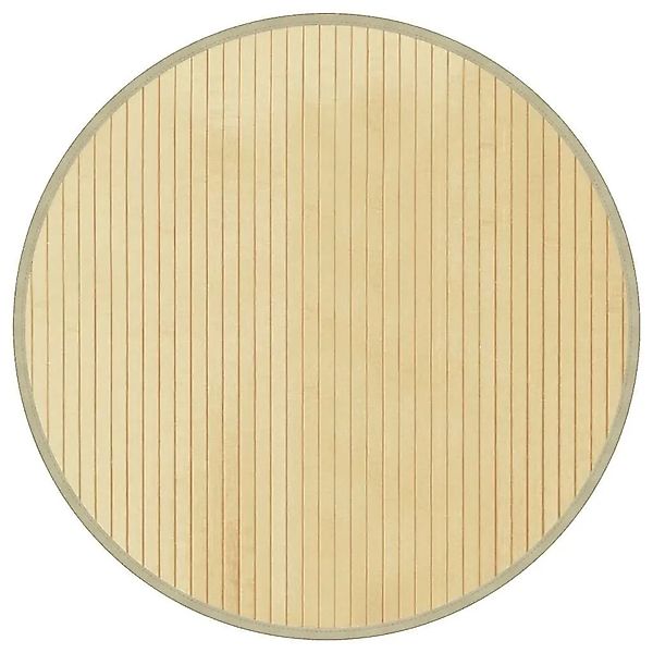 vidaXL Teppich Rund Hell Natur 60 cm Bambus 376975 günstig online kaufen
