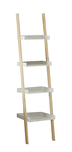 Meinposten Bücherregal Leiterregal Holzregal 4 Ablagen günstig online kaufen
