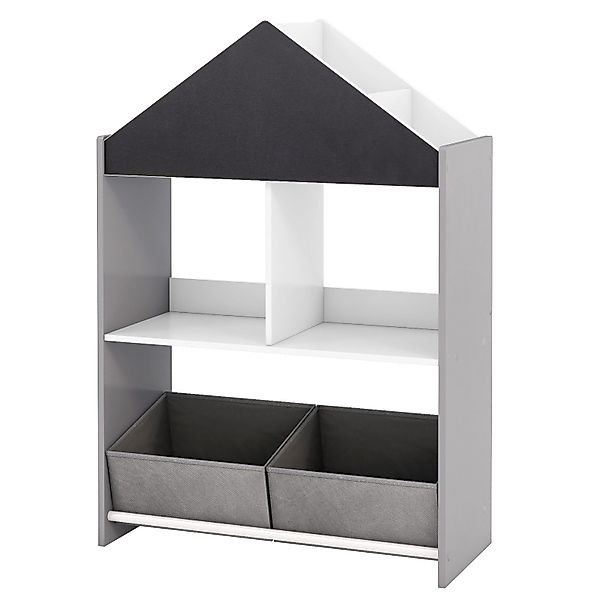 KOMFOTTEU Bücherregal, mit Tafel, 4 oberen günstig online kaufen