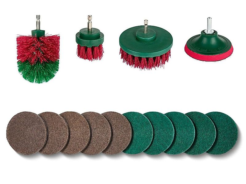 Parkside Polierpad Bürsten Set und Polierpads für Akkuschrauber Reinigungss günstig online kaufen