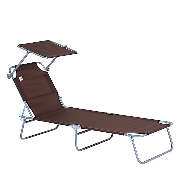 Outsunny Sonnenliege, bis 120kg belastbar, Liegestühle Garten, für Terrasse günstig online kaufen