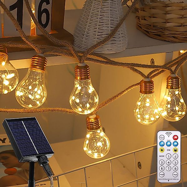 BlingBin LED-Lichterkette 8M Solar Lichterkette Aussen günstig online kaufen