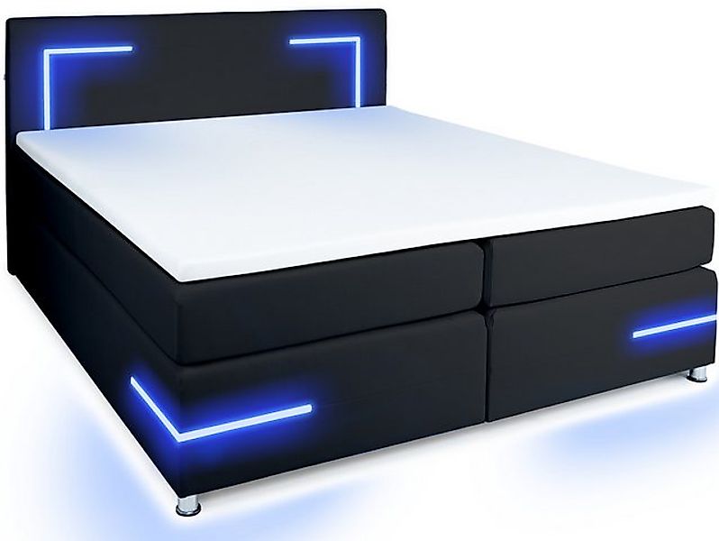 wonello Boxspringbett Lights 2.0, mit LED günstig online kaufen