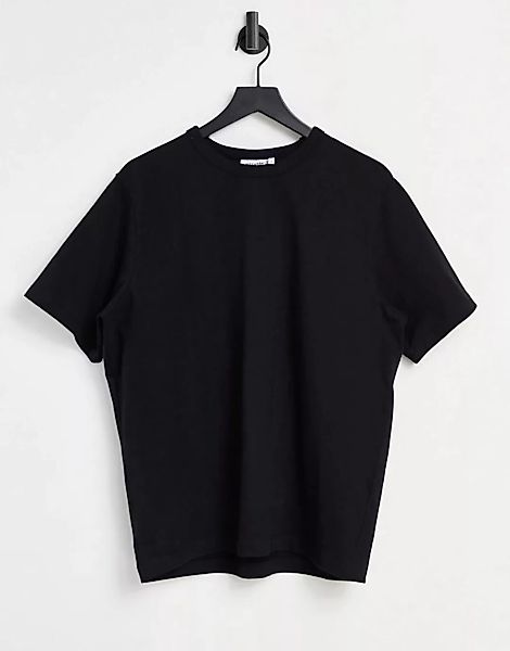 Weekday – Tommie – T-Shirt in Schwarz günstig online kaufen