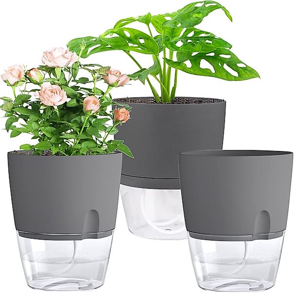 Refined Living Kräutertopf mit Selbstbewässerung, 3er Set, Blumentöpfe, mit günstig online kaufen