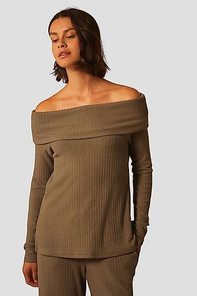 B by Ted Baker Carmenshirt B By Ted Baker Geripptes, schulterfreies Lounget günstig online kaufen