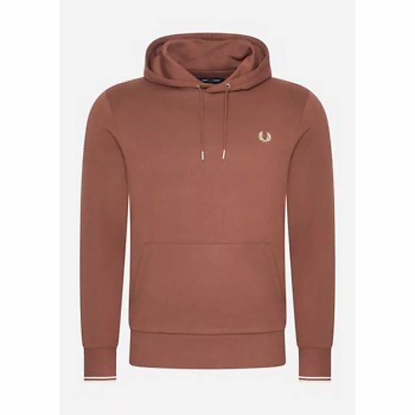 Fred Perry  Sweatshirt Tipped hooded sweatshirt - whiskey brown porridge ma günstig online kaufen