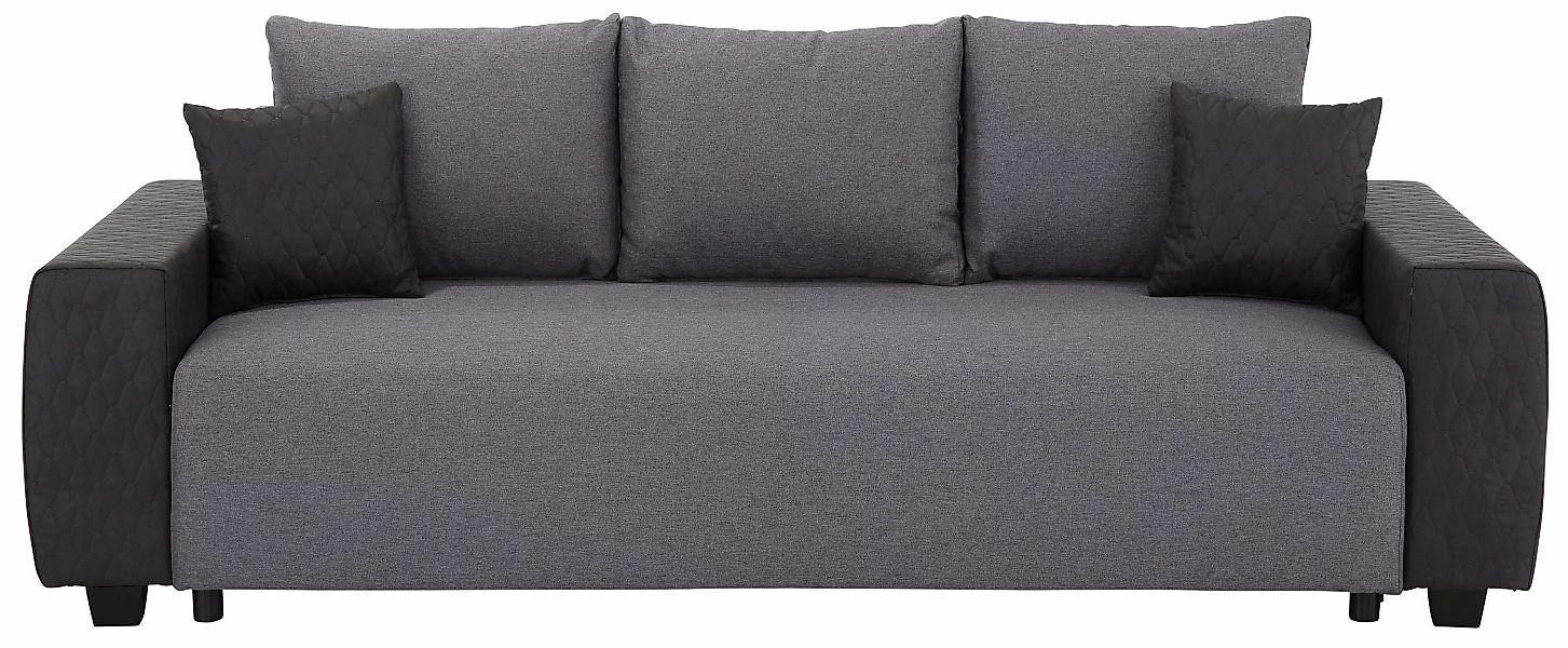 Home affaire Schlafsofa "Bella", mit geprägtem Bezug bei Armlehnen günstig online kaufen