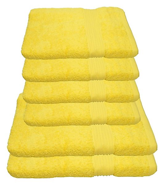 Julie Julsen Handtücher 6-Handtücher-Gelb, Baumwolle (6-St) günstig online kaufen