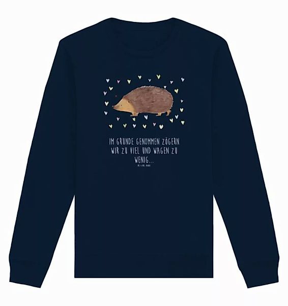 Mr. & Mrs. Panda Longpullover Größe XL Igel Herzen - French Navy - Geschenk günstig online kaufen