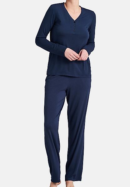Schiesser Pyjama Modal (Set, 2 tlg) Schlafanzug Langarm günstig online kaufen