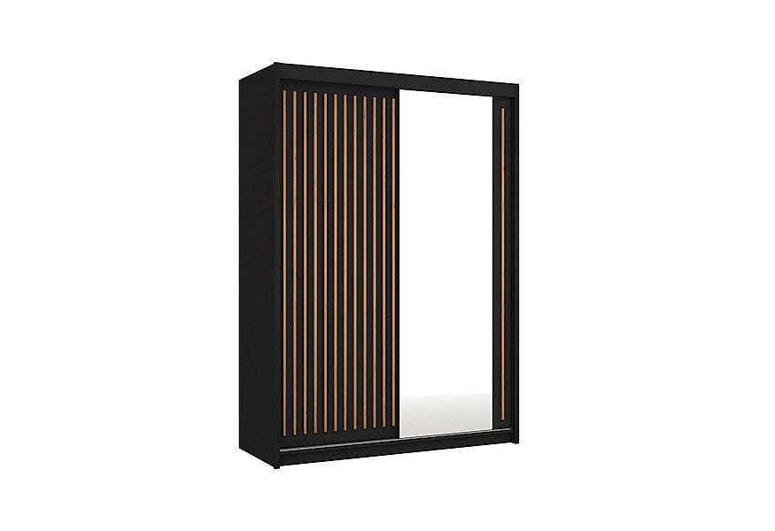 MOEBLO Kleiderschrank IMPERIAL (mit Spiegel und Lamellen – 2-türiger Kleide günstig online kaufen