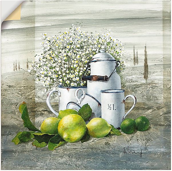 Artland Wandbild Stillleben mit Milchkanne, Arrangements günstig online kaufen