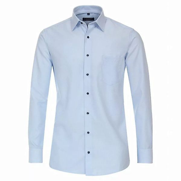 CASAMODA Businesshemd Große Größen Langarmhemd bügelfrei Struktur hellblau günstig online kaufen