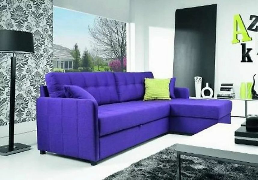 JVmoebel Ecksofa Ecksofa Sofa Couch Textil Stoff Wohnlandschaft Polster Eck günstig online kaufen