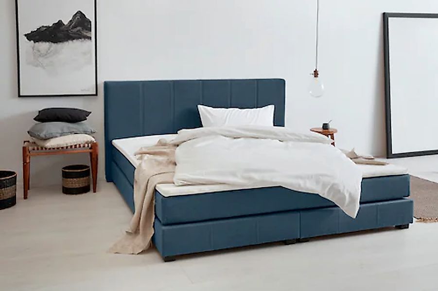 OTTO products Boxspringbett »Peetu«, Taschenfederkern-Matratze, in 4 Breite günstig online kaufen