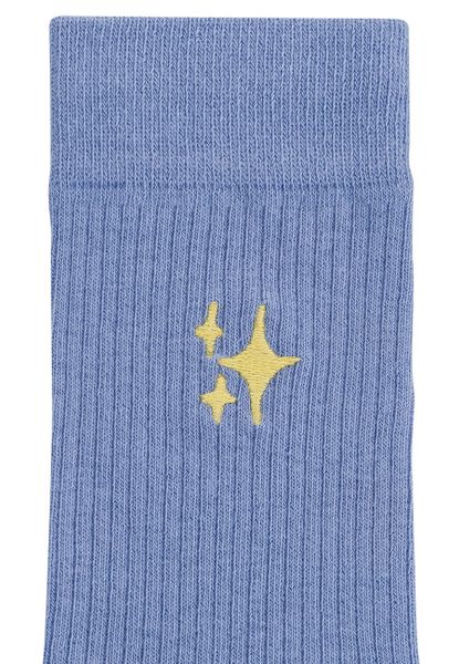 MELA Socken Unisex Gerippte Socken Stickerei günstig online kaufen