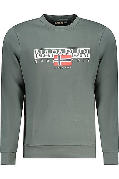 Napapijri Sweatshirt Grünes Herren-Sweatshirt, Langarm, komfortabel günstig online kaufen