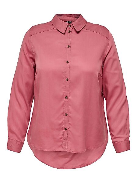 ONLY Curvy Loose Fit Hemd Damen Rot günstig online kaufen