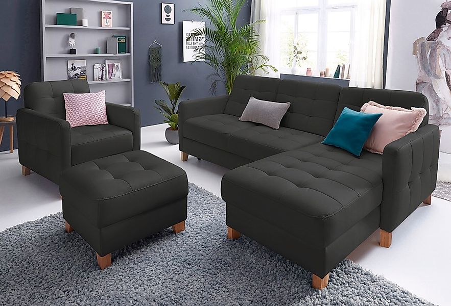 exxpo - sofa fashion Ecksofa "Elio, kompakt und komfortabel, bequem und zei günstig online kaufen