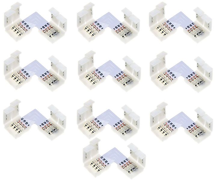Adapter Universe LED Stripe 10 x LED RGB Strip Eckverbinder Schnellverbinde günstig online kaufen
