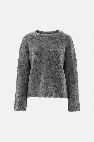 Rundhalspullover aus Teddy-Strick günstig online kaufen