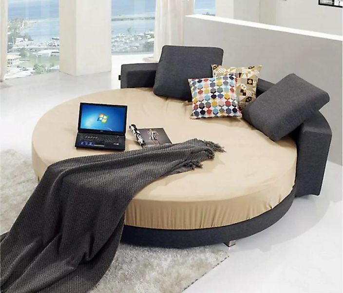 JVmoebel Bett Rundes Leder Bett 200x200 Luxus Polster Rund Betten Runde günstig online kaufen