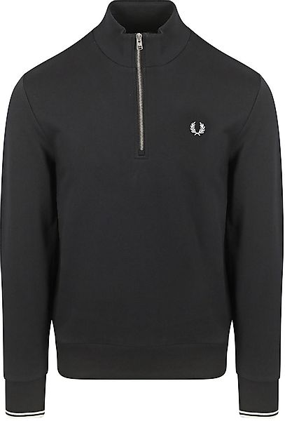 Fred Perry Half Zip Pullover Schwarz - Größe L günstig online kaufen