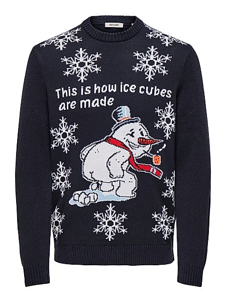 ONLY & SONS Rundhalspullover "ONSX-MAX SNOW REG CREW KNIT" günstig online kaufen