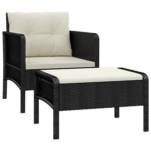 vidaXL Gartenlounge-Set 2-tlg. Garten-Lounge-Set mit Kissen günstig online kaufen